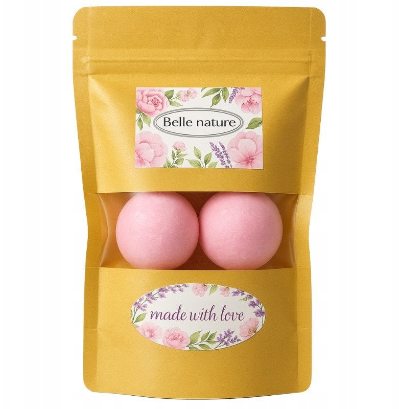 BELLE NATURE Musujące Kule do kąpieli - Wiosenne Kwiaty 1op.-(6x50g)