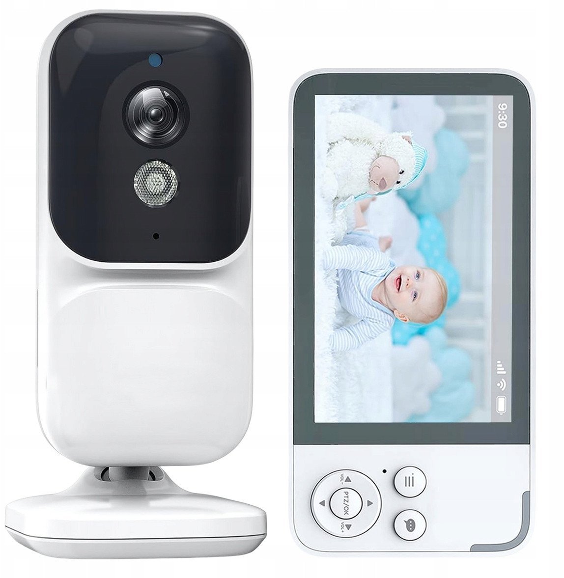 Niania Elektroniczna, 3,5" wyświetlacz, wejście do ładowania typu C