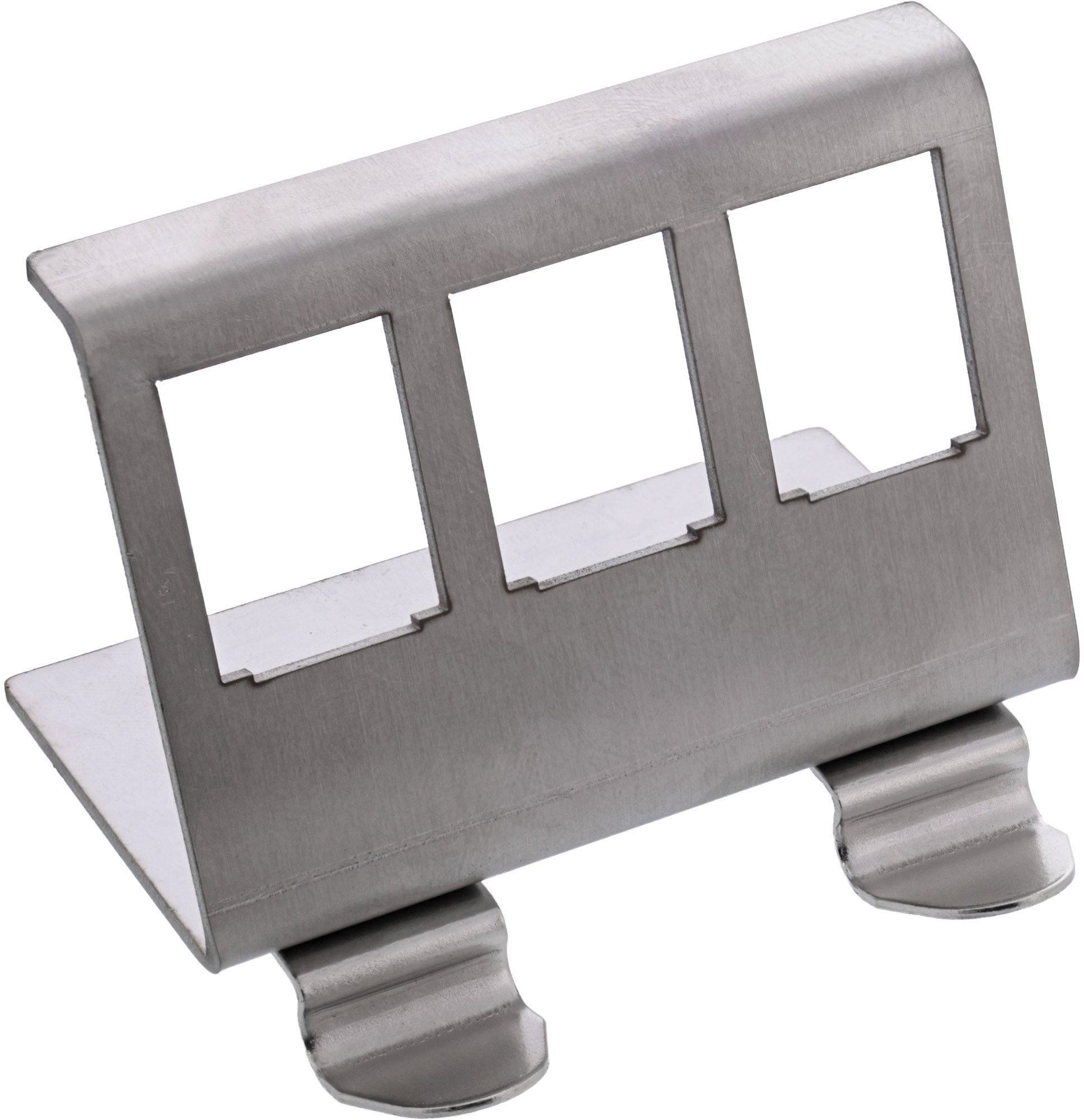 InLine Keystone SNAP-In Uchwyt modułowy metalowy 3-fach do szyny DIN
