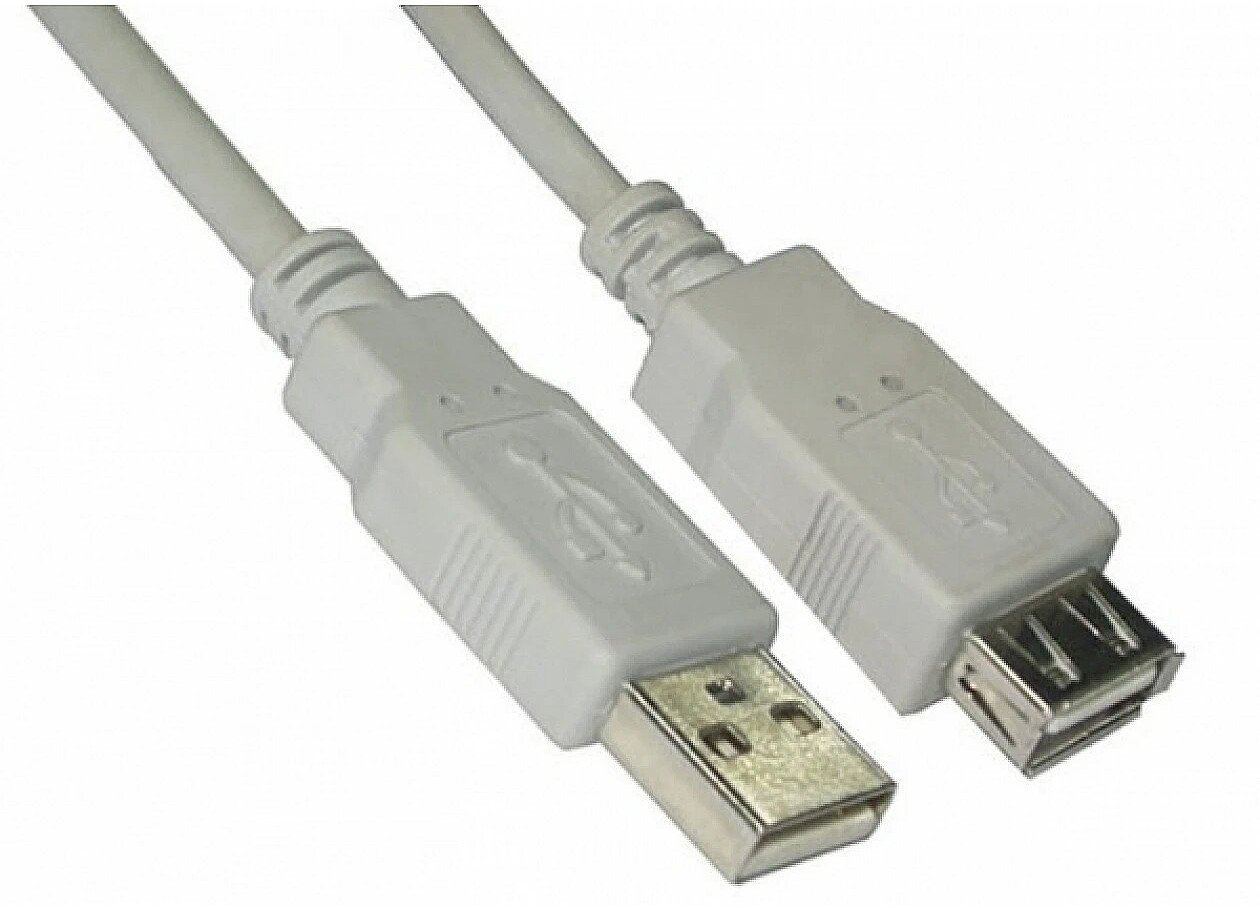 Kabel USB Icidu USB-A - USB-A 2 m Biały (4250923701652)