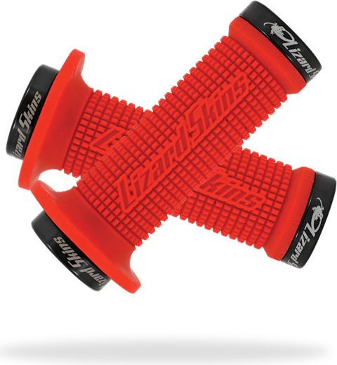 Lizard Skins Chwyty kierownicy MINI MACHINE LOCK-ON klamry czarne 105mm czerwone