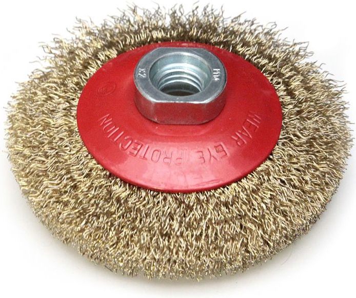 Dedra Szczotka druciana tarczowa mosiądzowana 100mm M14 (F38-100)