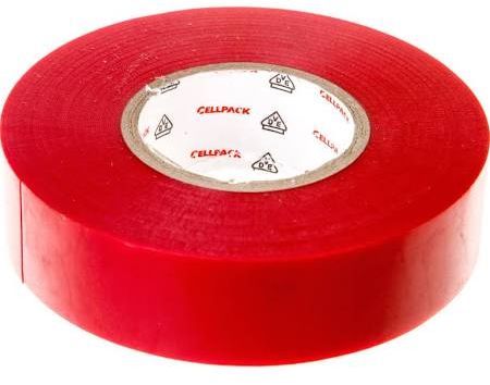 Cellpack Taśma izolacyjna 128 0.15-19-25 PVC/czerwona (145800)