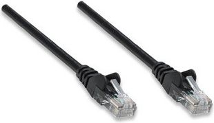 Intellinet Network Solutions Patchcord, Cat5e, UTP, 10m, czarny, 5 sztuk (345378-5P)
