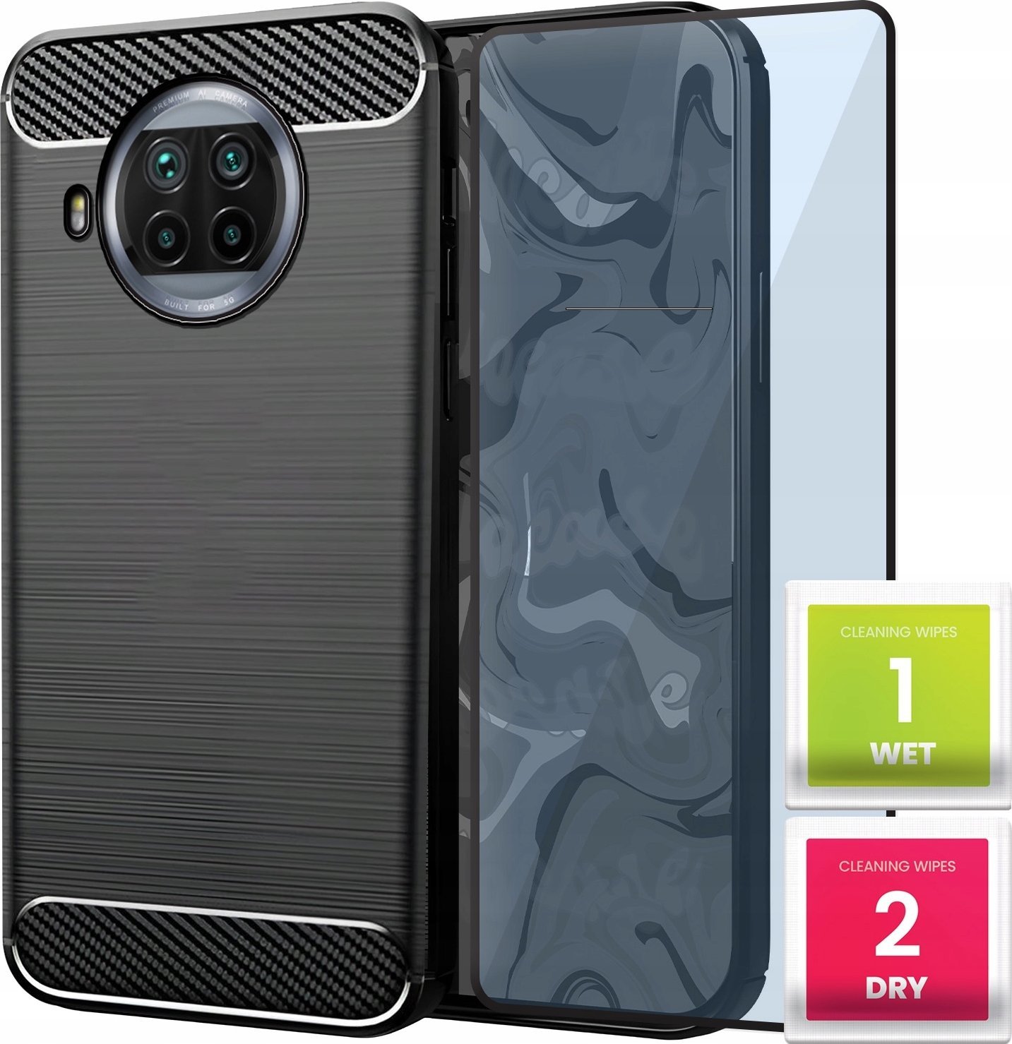 Hello Case ETUI DO XIAOMI REDMI NOTE 11 / 11S | PANCERNE KARBON CASE CZARNE