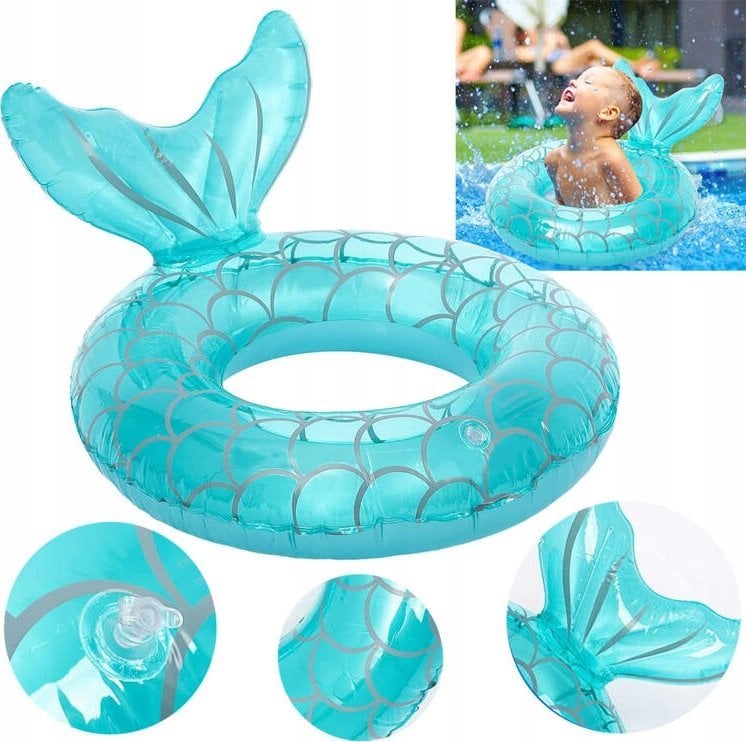 Jokomisiada Koło dmuchane dla dzieci Kółko do pływania Syrenka 60cm SP0750