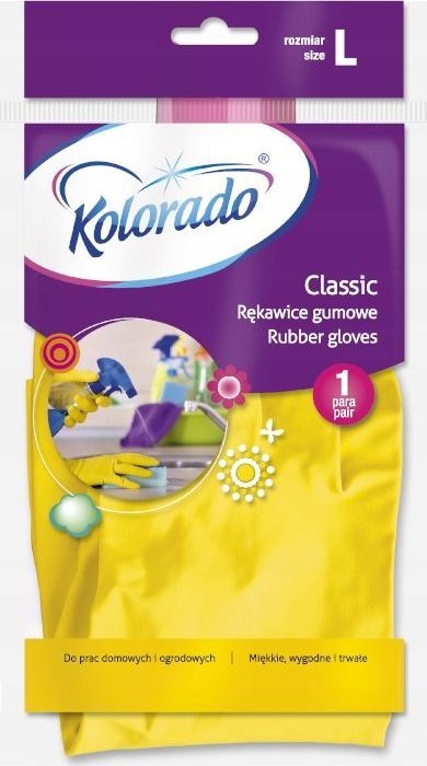 Kolorado Kolorado - Gumowe rękawiczki gospodarcze, żółte - L