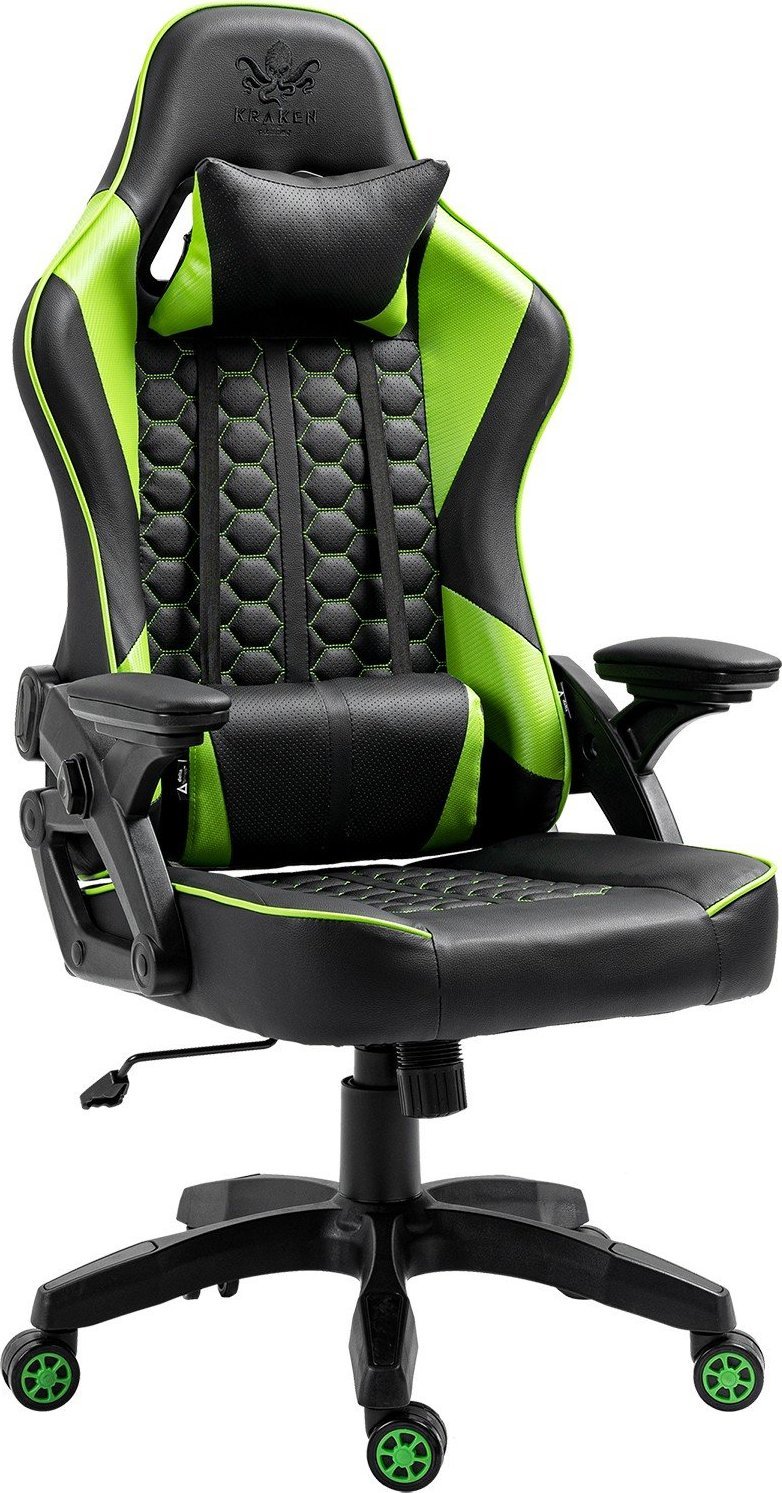 Fotel Kraken Feyton czarno-zielony