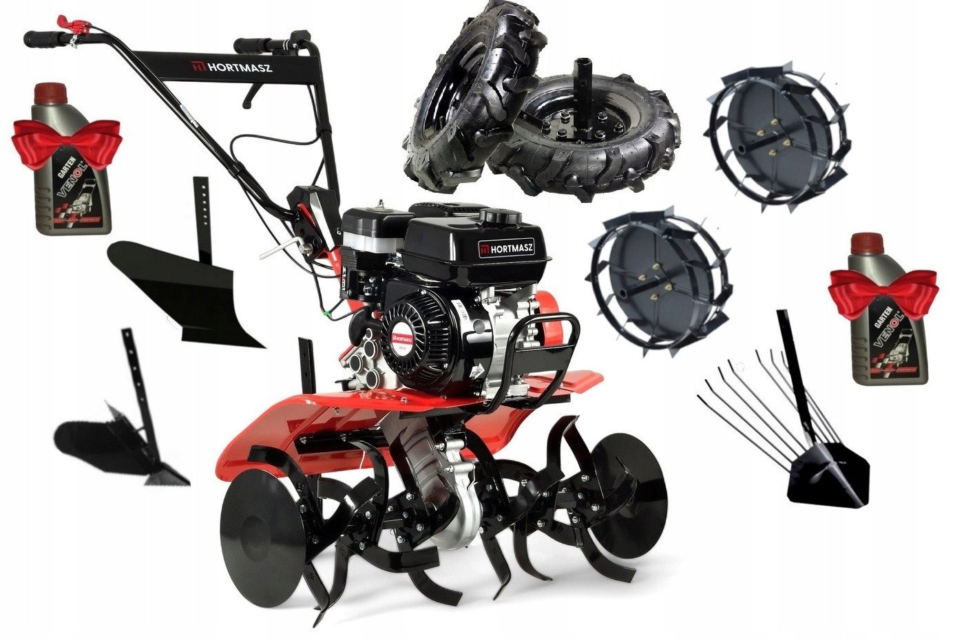 Glebogryzarka HGS ST 255 HS208 HORTMASZ Spalinowa + 9-elementowy zestaw akcesoriów