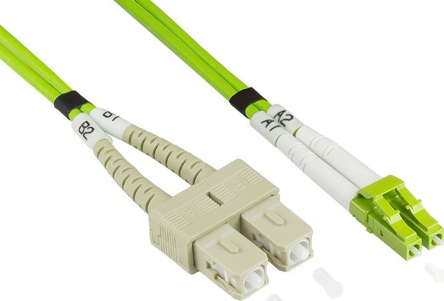Alcasa LW-8005LS5 kabel InfiniBand / światłowodowy 0,5 m LC SC Zielony