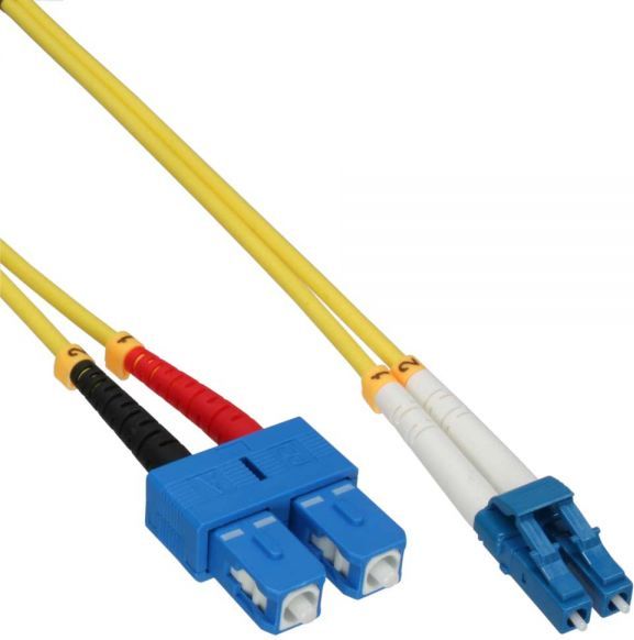 InLine InLine Fiber Optical Duplex Cable, LC/SC, 9/125µm, OS2, 10m