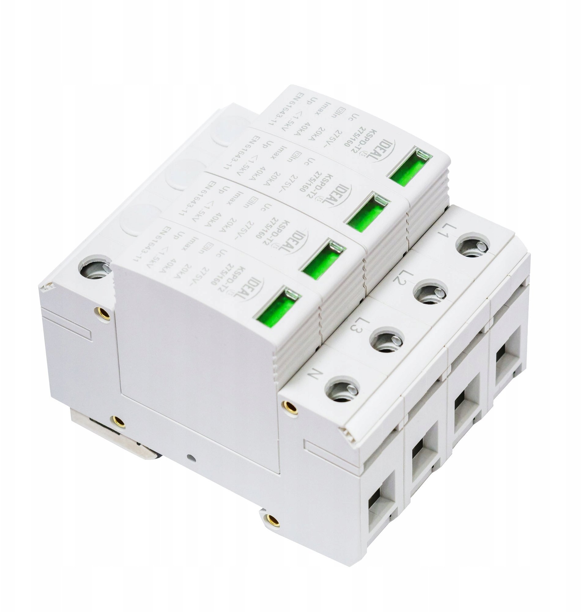 Ogranicznik przepięć Typ T2 3P+N 20kA 1,5kV KSPD-T2 275/160 3P+N 36312