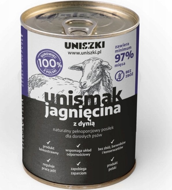 UNISZKI Unismak Jagnięcina 410g