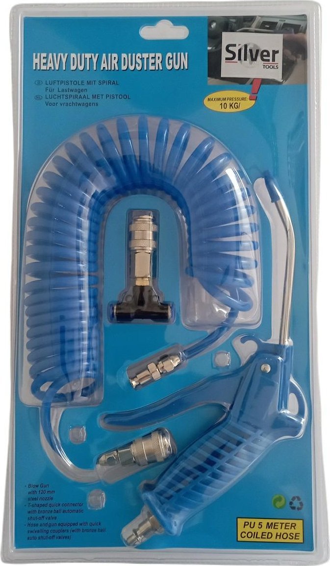 Silver PISTOLET DO PRZEDMUCH.Z WĘŻEM 5m+TRÓJNIK SILVER