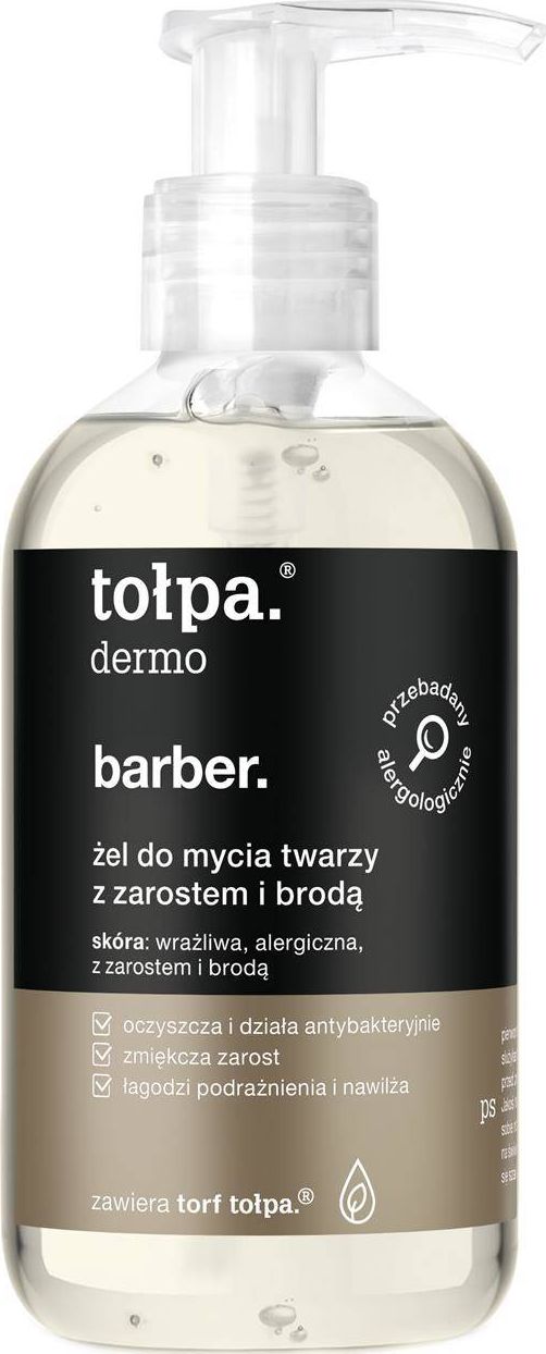 Tołpa dermo barber. żel do mycia twarzy z zarostem i brodą 150 ml