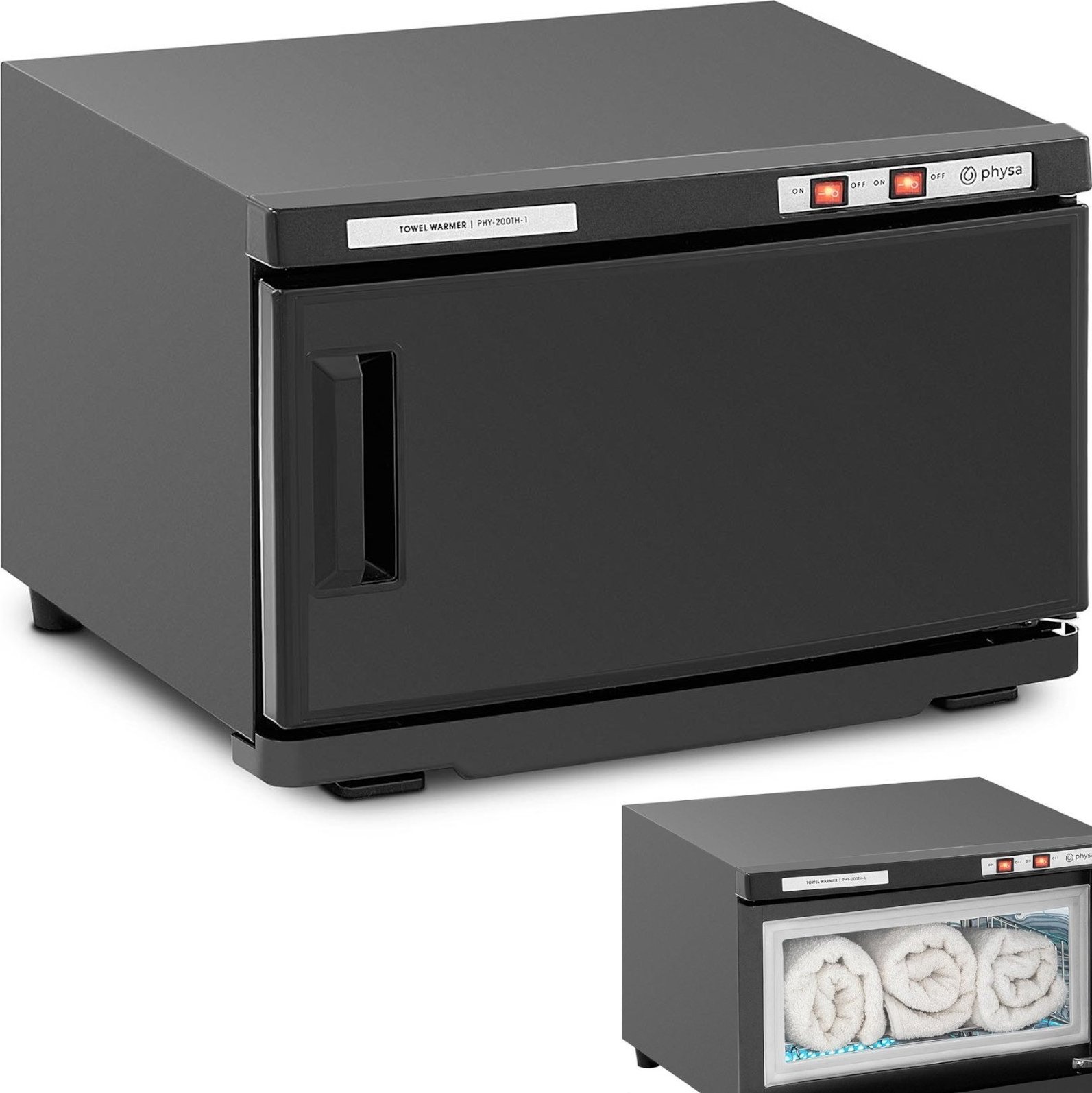 Physa Podgrzewacz do ręczników ze sterylizacją UV 16 l 230 W czarny Podgrzewacz do ręczników ze sterylizacją UV 16 l 230 W czarny