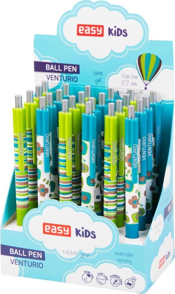 Easy Długopis Venturio automatyczny niebieski (24szt)