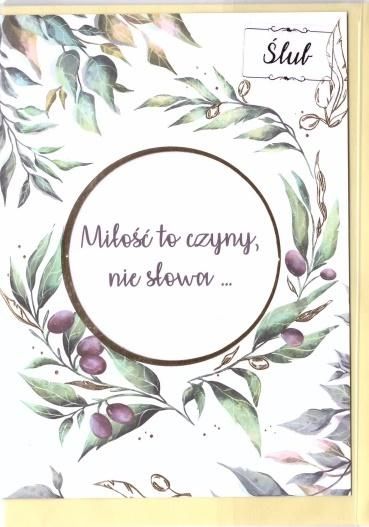 HENRY Karnet B6 Ślub cytat - Oliwki