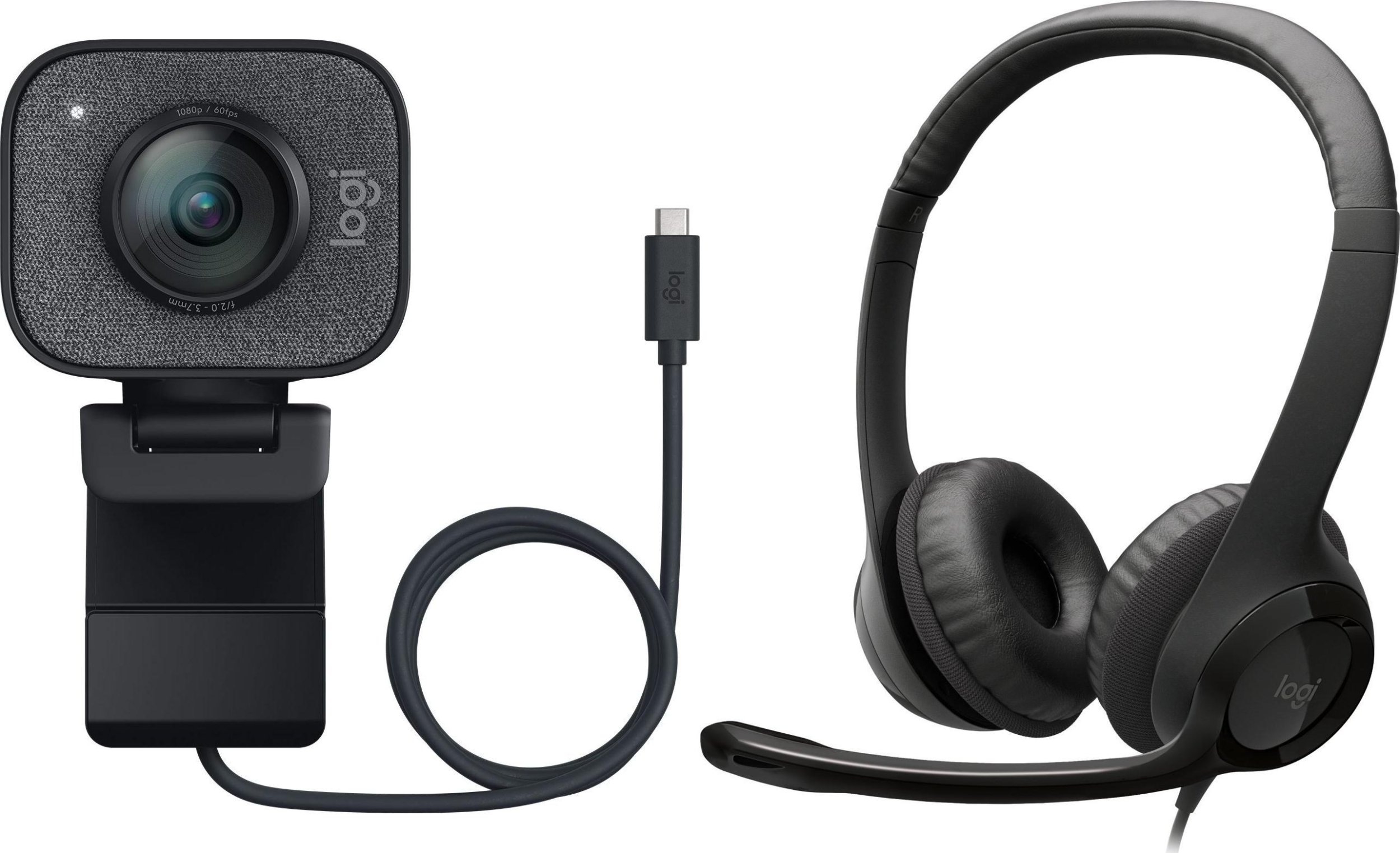 Kamera internetowa Logitech StreamCam (960-001281) + H390 (981-000406)