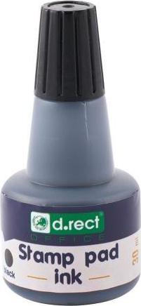 D.Rect Tusz wodny do pieczatek gumowych czarny 105301