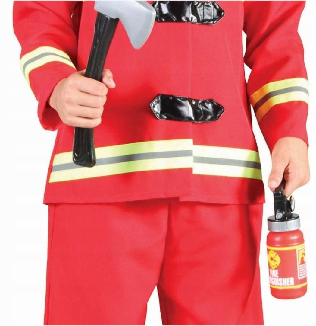 Strój dla dzieci Czerwony Strażak rozm.110/120cm