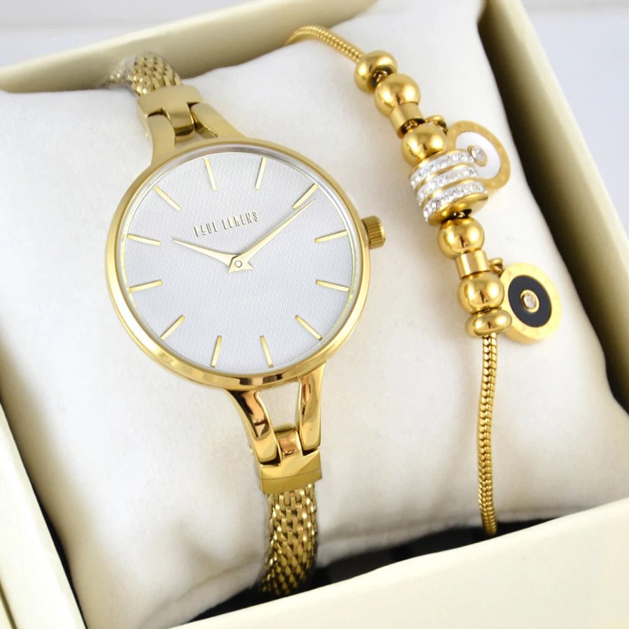 Zegarek Paul Lorens Zestaw damski zegarek SEKATA-12878B-3D1 + bransoletka