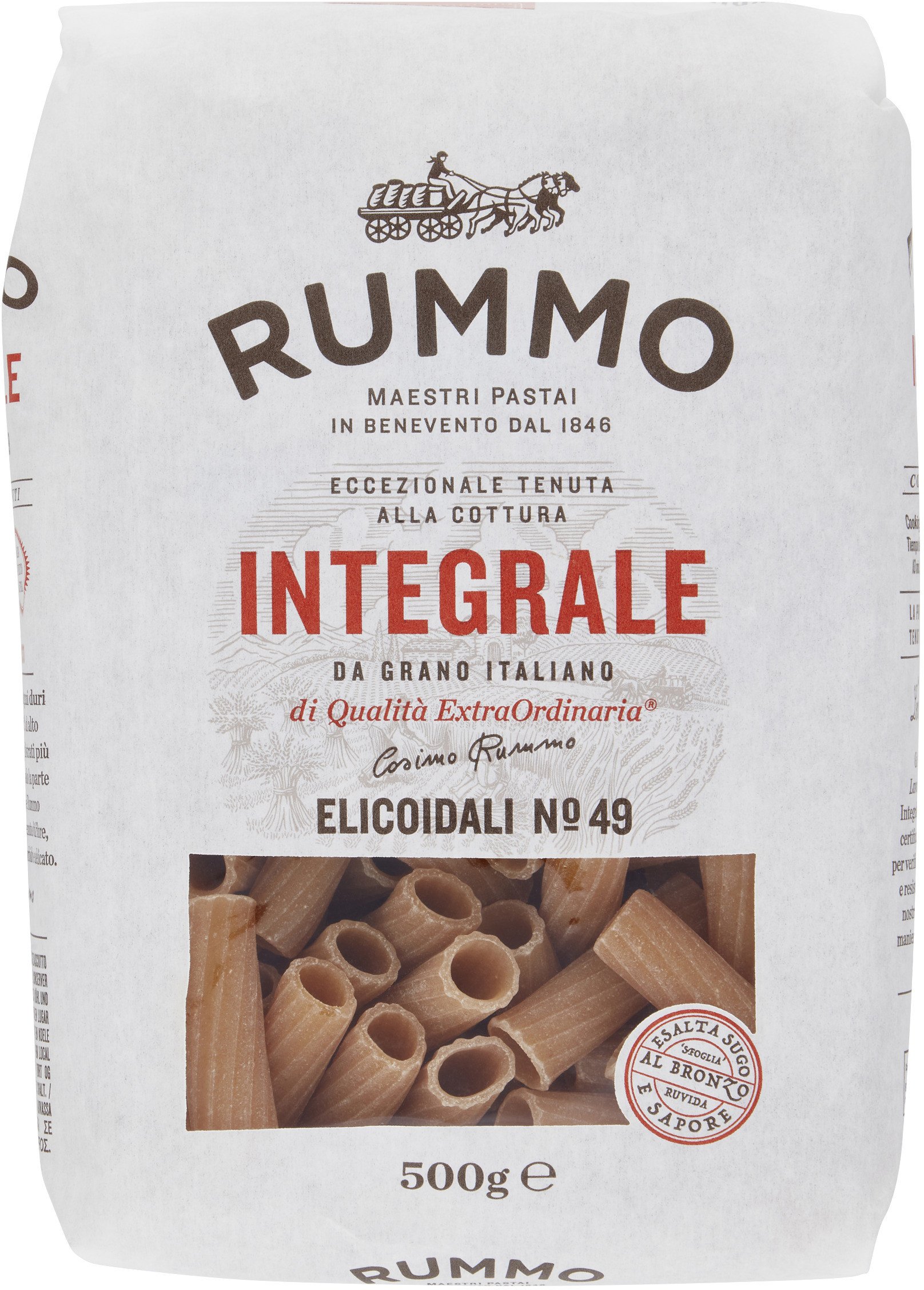 Makaron Elicoidali Integrali n49 500g - Rummo