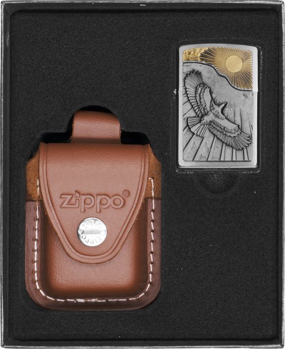 Zestaw ZIPPO Zapalniczka EAGLE SUN FLIGHT Prezentowy No2