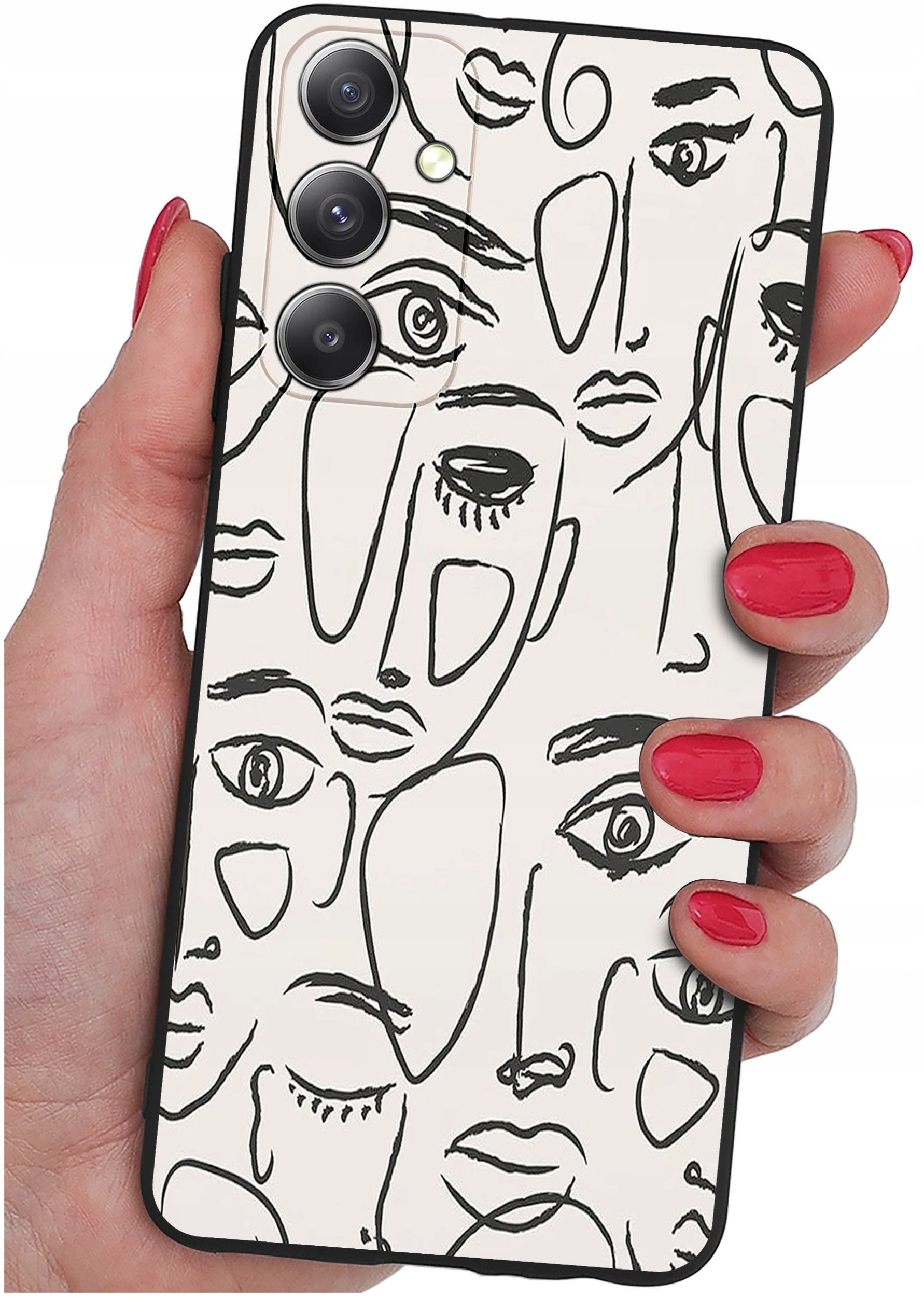 ETUI do Samsung Galaxy M23 5G WZORY |SILIKONOWE MATT CASE + SZKŁO 9H