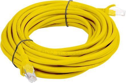 Lanberg RJ-45/RJ-45 kat.5e Żółty 20m (PCU5-10CC-2000-Y)