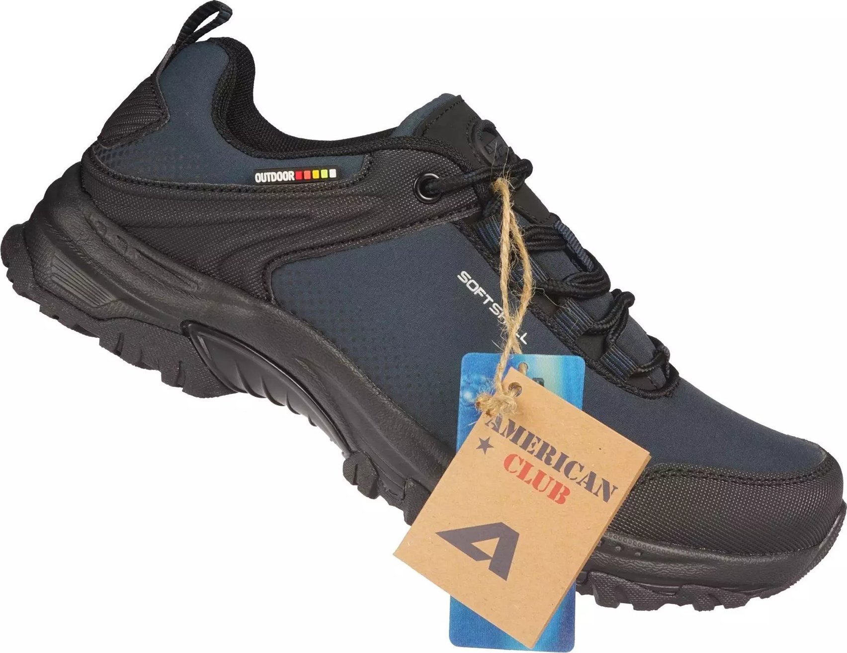 Buty trekkingowe męskie American Club Męskie buty trekkingowe American Club WT-170/24 granatowe buty sportowe 44