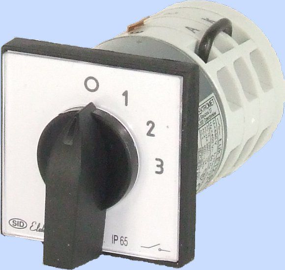 Elektromet Łącznik krzywkowy amperomierzowy 0-1-2-3 3P 12A IP65 (921284)