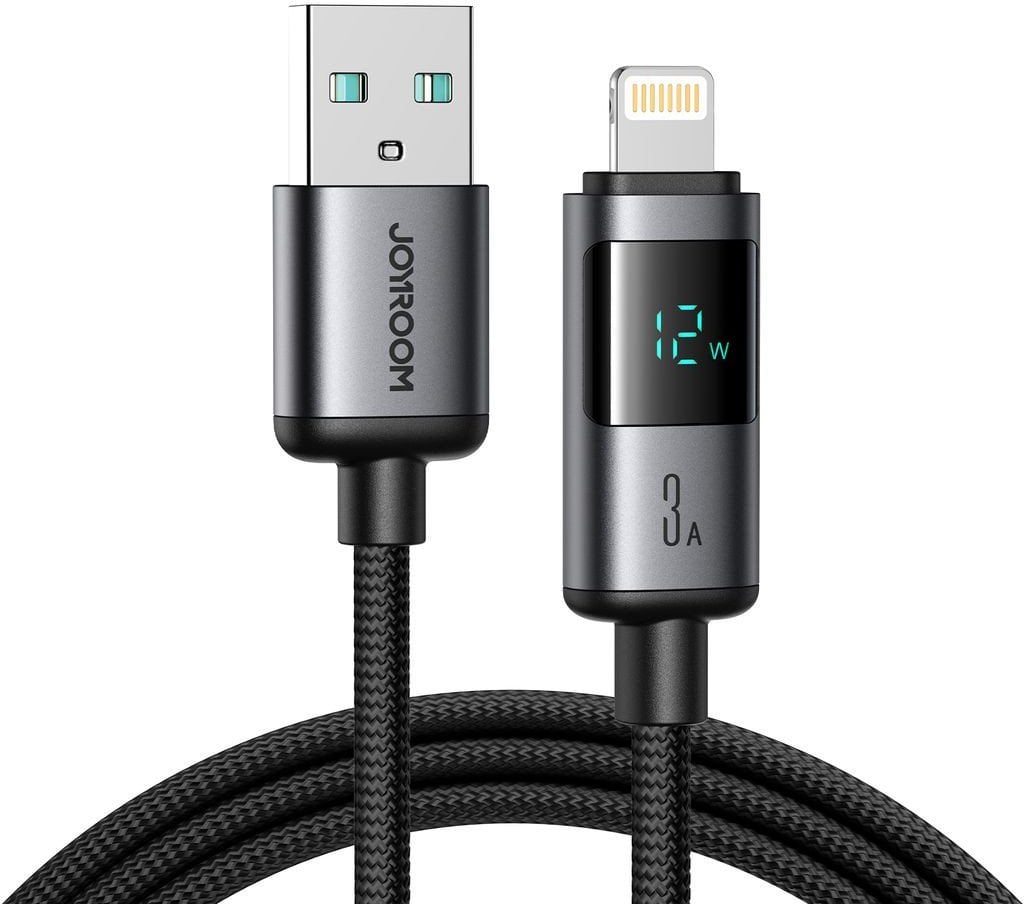 Kabel USB Joyroom USB-A - Lightning 1.2 m Czarny (6956116722586)