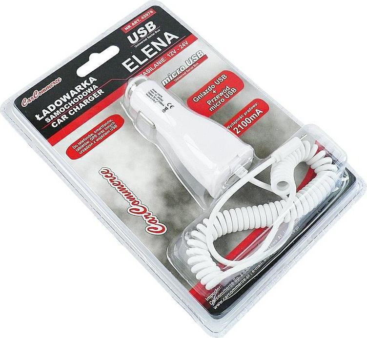 Ładowarka Carcommerce ŁADOWARKA SAMOCHODOWA micro USB - ELENA
