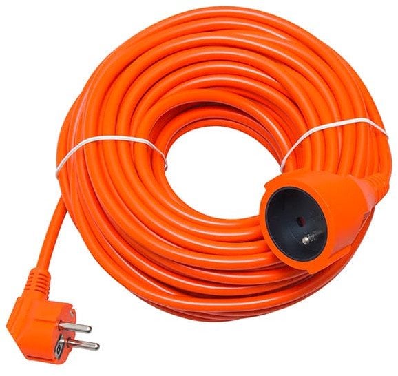 98-757# Przedłużacz sieciowy pr-160 1-gniazdo z uziemieniem 30m pomarańczowy (3x1,5mm)