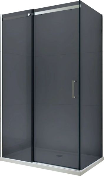 Mexen Mexen Omega kabina prysznicowa rozsuwana 130 x 100 cm, grafit, chrom - 825-130-100-01-40