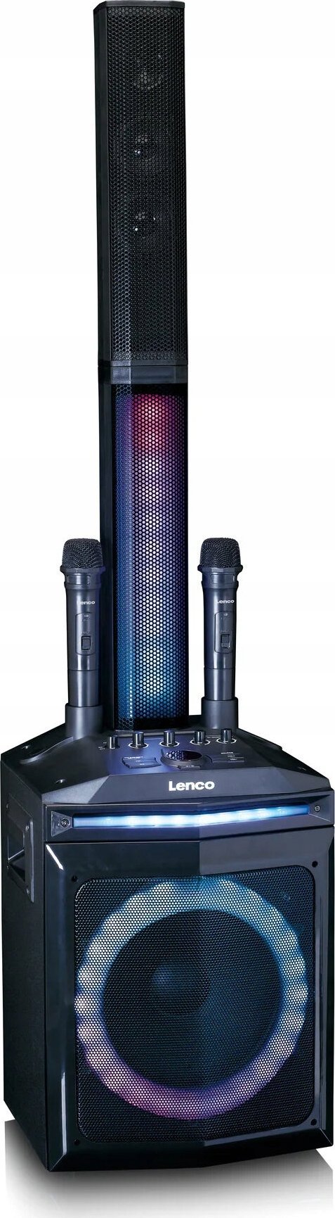 Kolumna Lenco PA-220BK System PA z odłączanym głośnikiem wysokotonowym