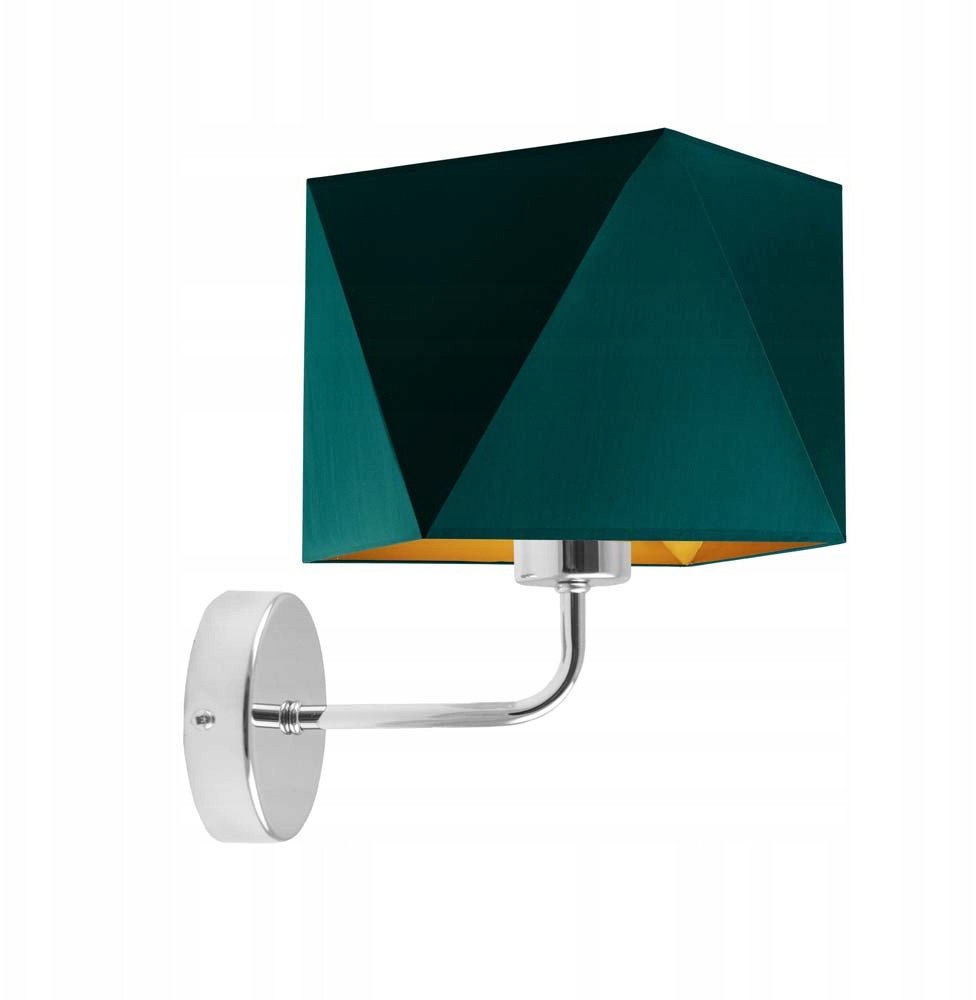 Nowoczesny kinkiet do czytania TURYN GOLD abażur diament LED