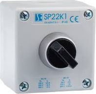 Spamel Kaseta sterownicza 1-otworowa pokrętło dwupołożeniowe (SP22K1-2)
