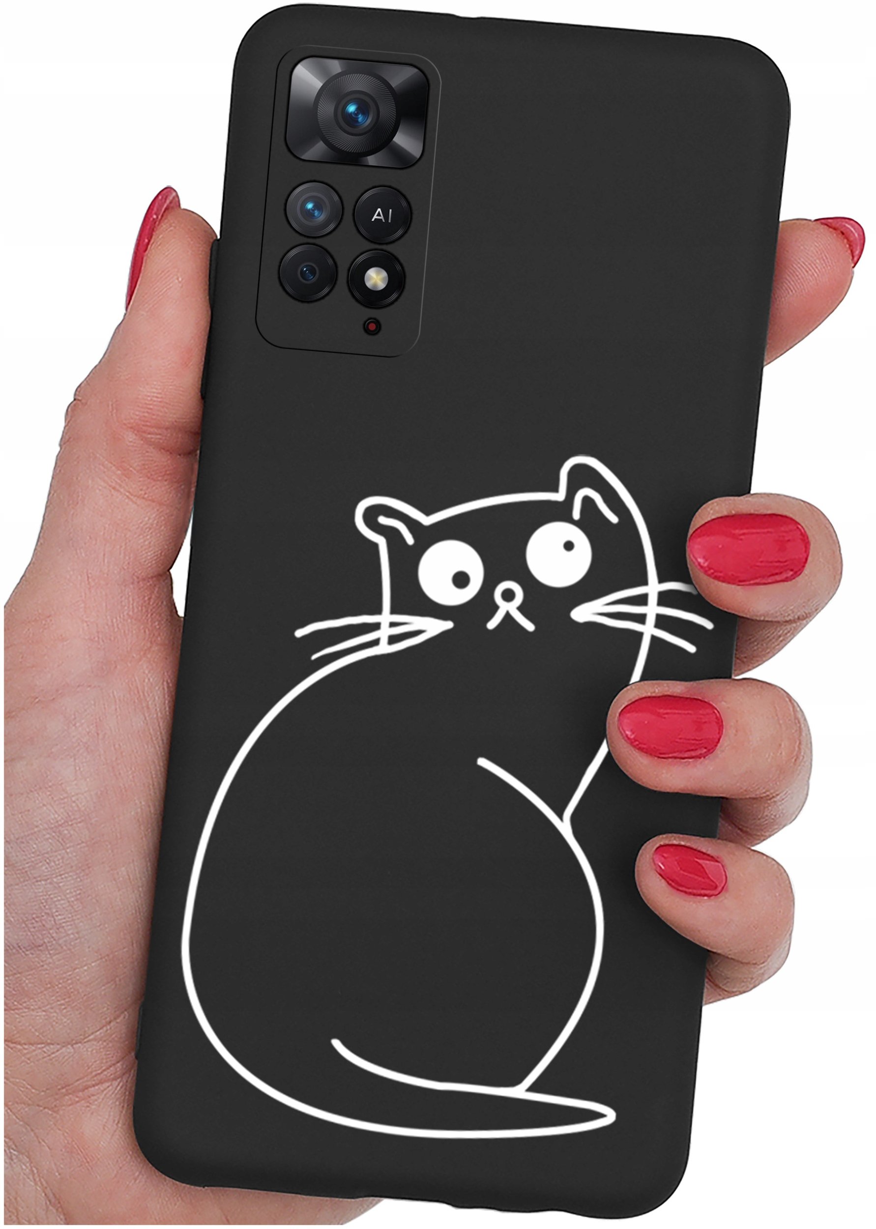 ETUI do Xiaomi Redmi Note 11 Pro | WZORY | SILIKONOWE MATT CASE + SZKŁO 9H