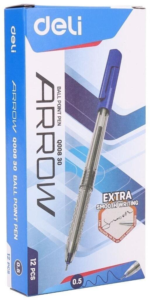 Pióro kulkowe Arrow 0,5mm niebieskie (12szt)