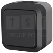 60320 Łącznik uniwersalny pojedynczy natynkowy Aqua Pro IP55 szaro grafitowy 60320