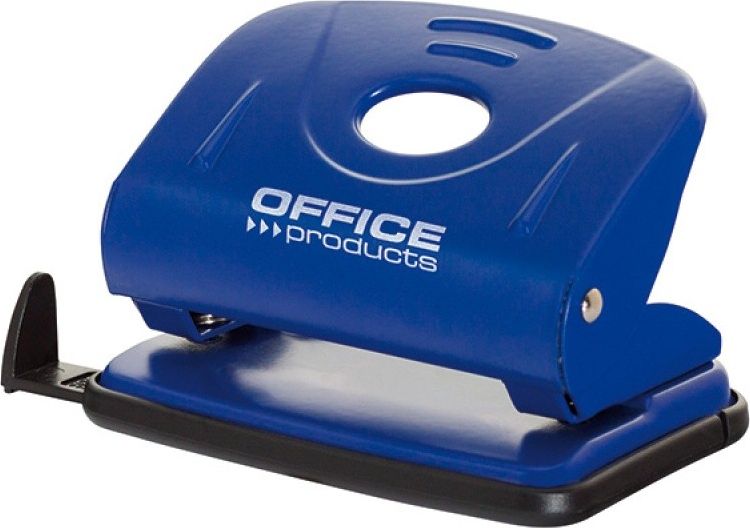 Dziurkacz Office Products Dziurkacz OFFICE PRODUCTS, dziurkuje do 25 kartek, metal, niebieski