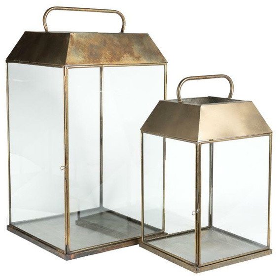 Gold line Lampion latarnia z uchwytem 1B