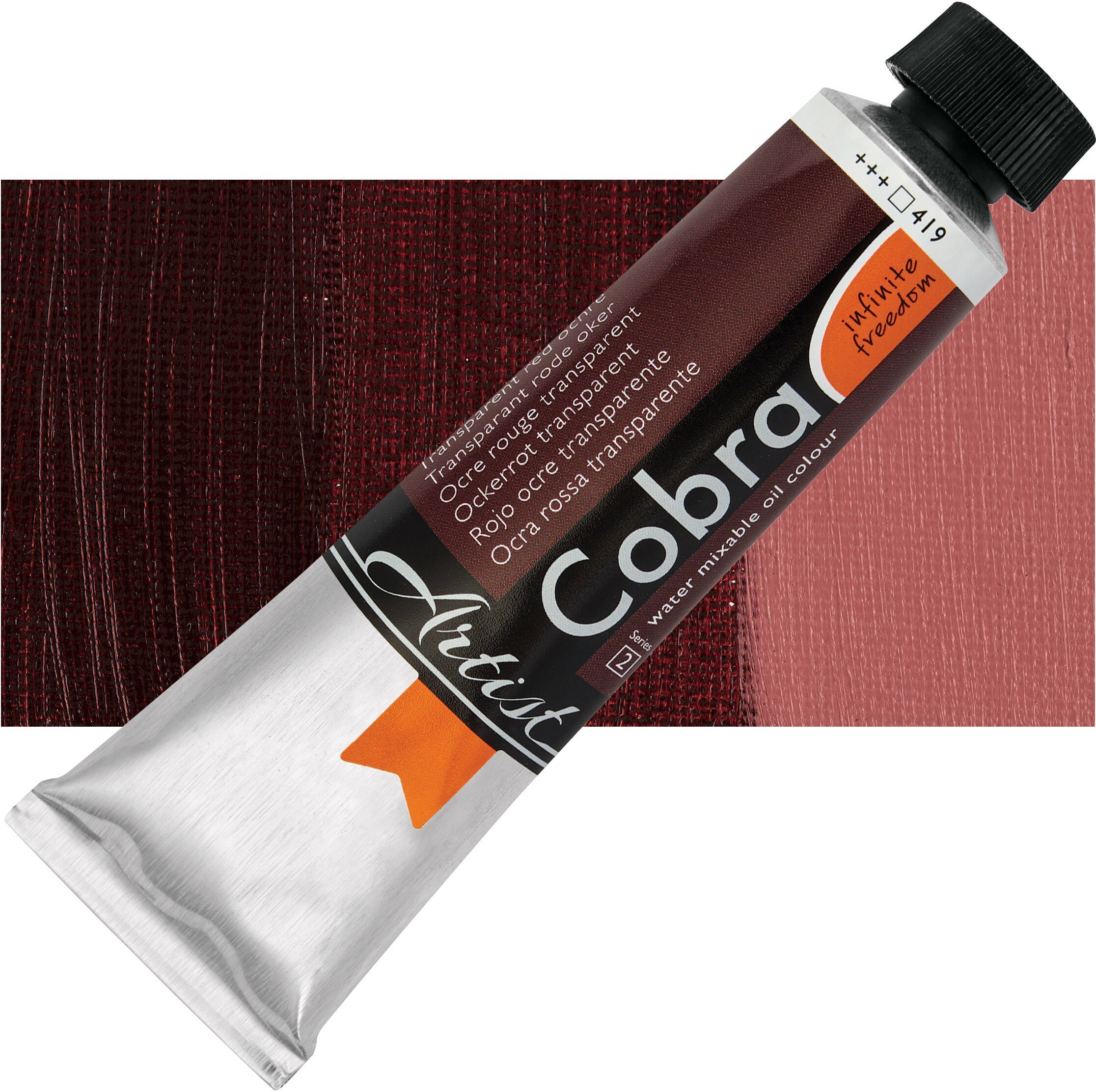 Cobra Artist Water-Mixable Oil Colour Tube Transparent Red Ochre 419