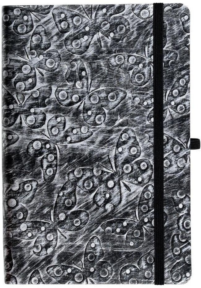 Kalendarz 2026 A5 dzienny Jazz motyl-srebrny