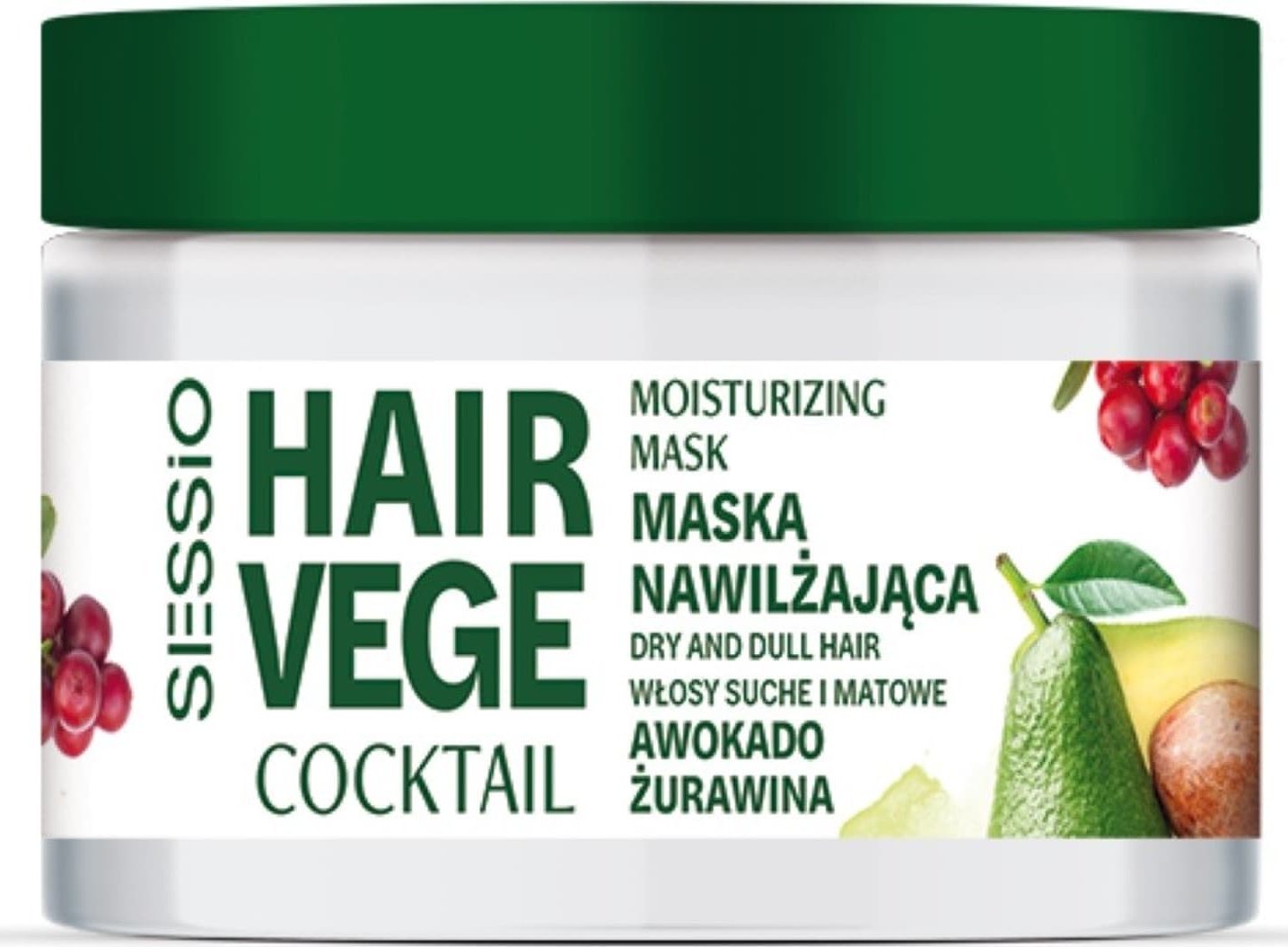 Chantal CHANTAL SESSIO HAIR VEGE Maska awok&żurawin.250ml