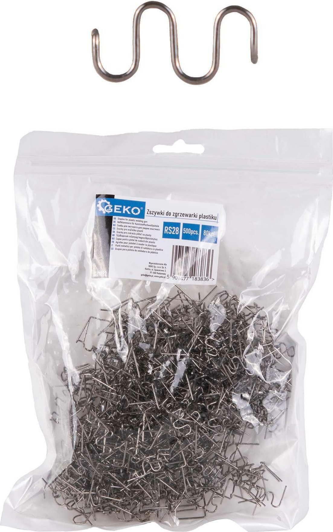 Geko ZSZYWKI DO ZGRZEWARKI RS28 500szt. GEKO