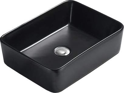 Umywalka Mexen Mexen Catia umywalka nablatowa 48 x 37 cm czarna mat - 21314885