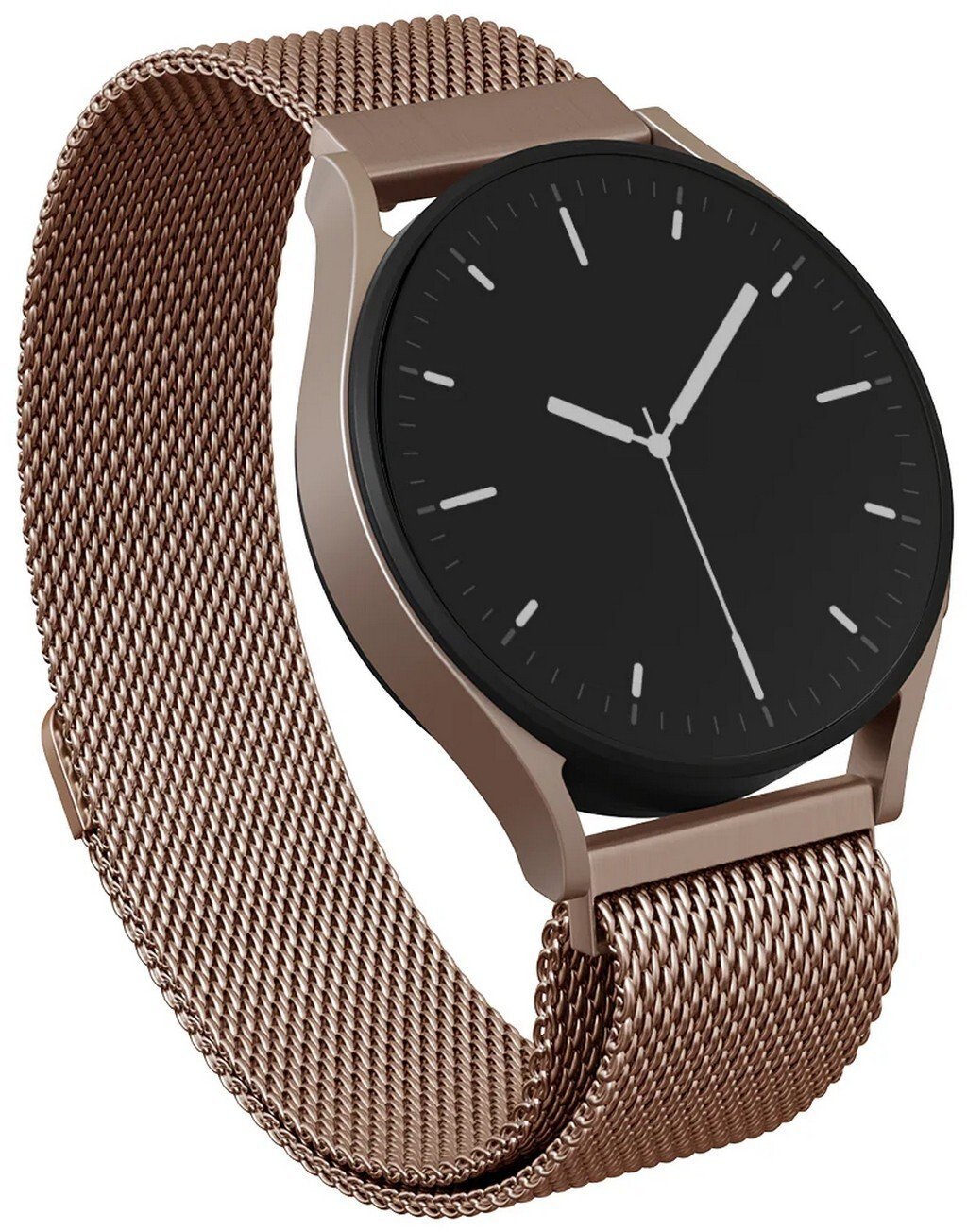 BURGA Metal Mesh Band universal for 20 mm watches (rose gold)